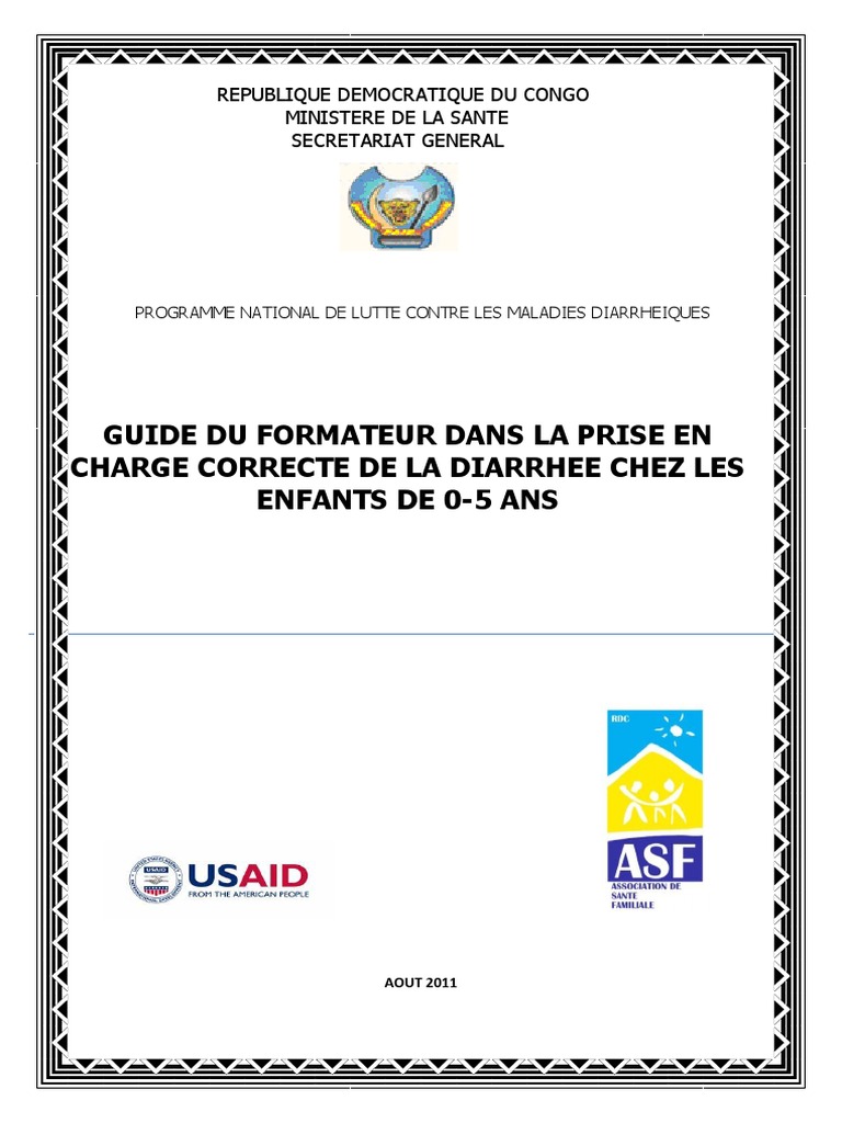 Module De Formation Sur La Pec De La Diarrhee Avec Sro Zinc Diarrhee Zinc