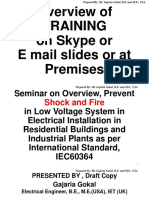 Gajaria, PPT Brief Guide Online, Overview and Prevent Shock and Fire in Low Voltage Electrical Installations in Residential Buildings As Per IEC 60364 and British Standard 7671 2018