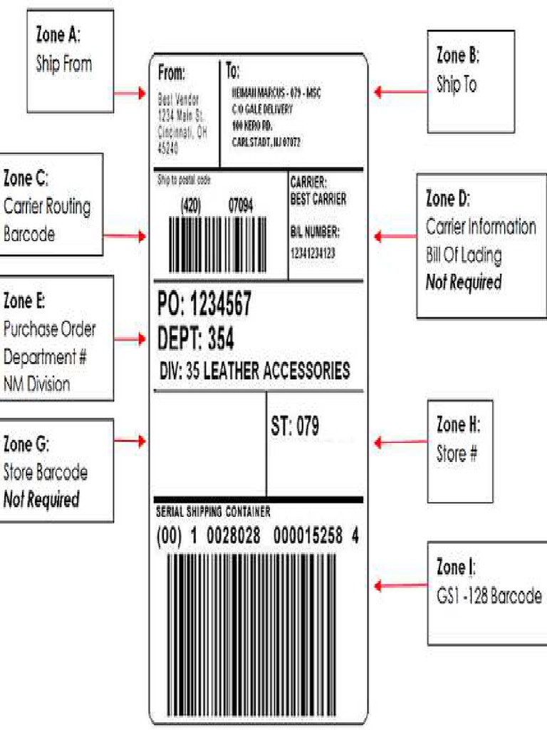 SAP Shipping Label Outbound Delivery EWM | PDF