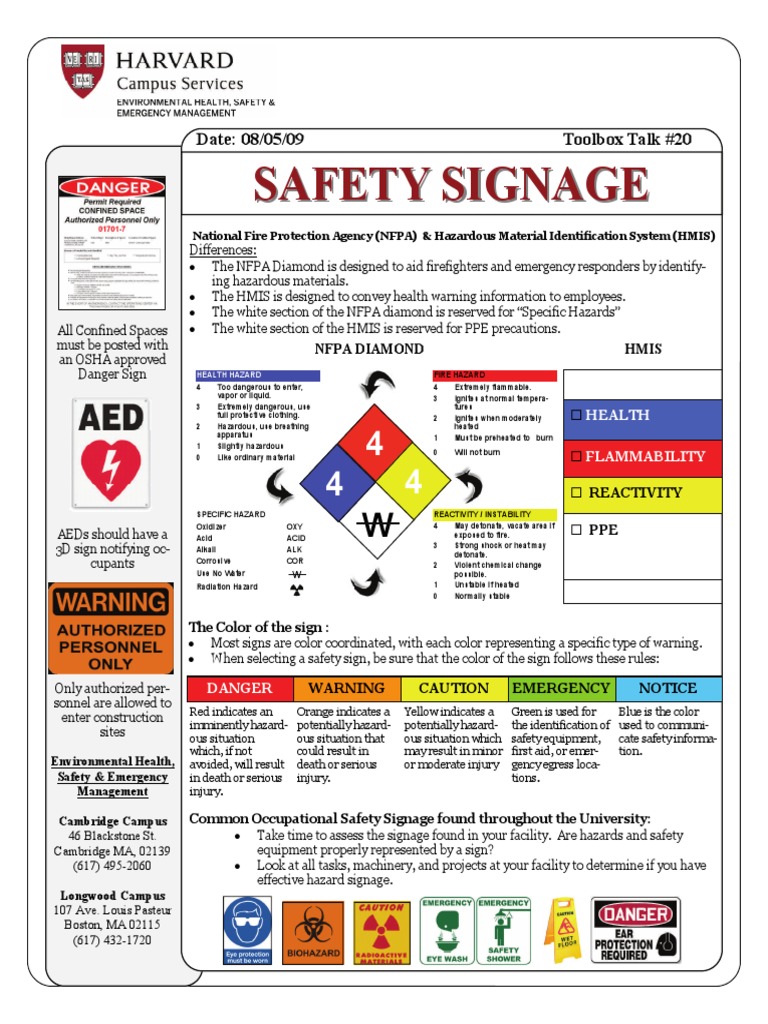 Toolbox Talks Safety Signage English PDF Dangerous Goods Personal