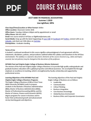Syllabus