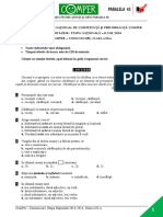 Subiect Si Barem LimbaRomana EtapaN ClasaIII 13-14 PDF