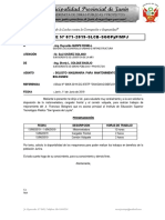 Informe 071-Solicito Maquinaria para Mejoramiento de Via Bolognesi