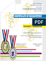 Certificate Best in Science