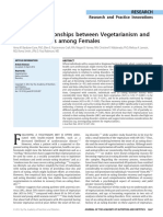 The Inter-Relationships Between Vegetarianism and Eating Disorders Among Females