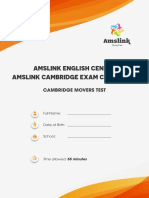 Amslinkenglishcenter Amslinkcambridgeexamchallenge: Cambridge Movers Test