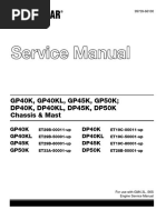 CATERPILLAR CAT DP50K FORKLIFT LIFT TRUCKS CHASSIS AND MAST Service Repair Manual SN ET28B-50001 and Up PDF