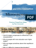 Earnings and Discrimination: Icroeonomics