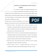 La empresa como sistema y sus subsistemas funcionales