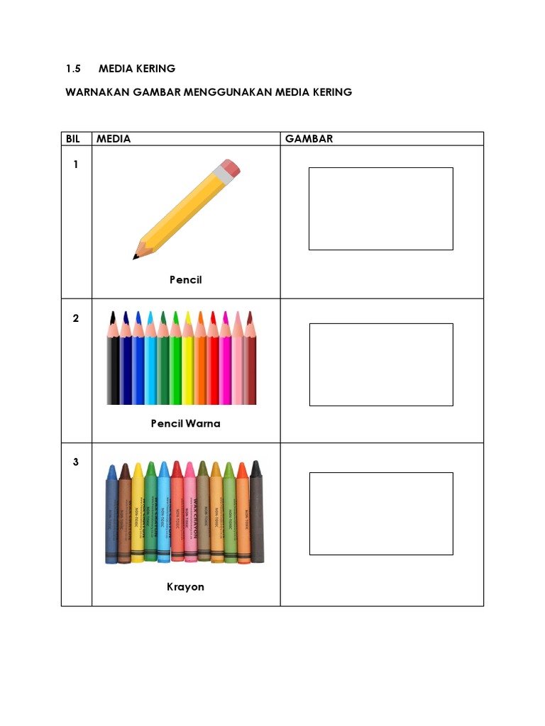Lembaran Mewarna | PDF
