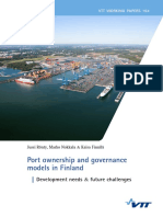 Port Ownership and Governance Models in Finland: Development Needs