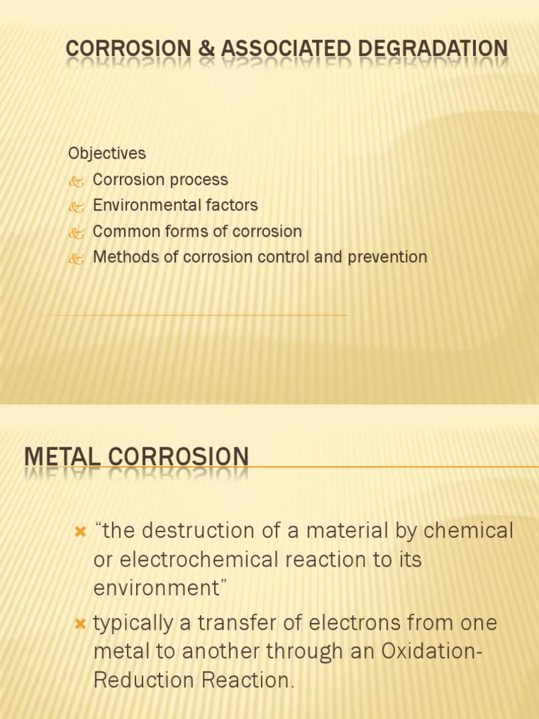 Corrosion PDF | PDF | Rust | Corrosion
