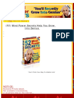 52 Mind Power Secrets Help You Grow Into Genius PDF