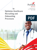10 Ways To Optimize Healthcare Recruiting and Onboarding Processes White Paper PDF