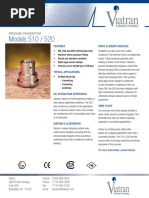 Models 510 / 520: Pressure Transmitter