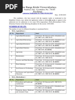 Admission Notification MSC 2019 20