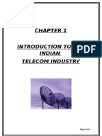 Introduction To The Indian Telecom Industry: Page 1 of 41