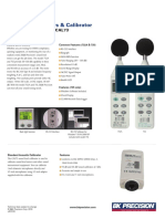 Sound Level Meters & Calibrator: Data Sheet