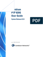 PTP 820G User Guide 8.5.5 PDF