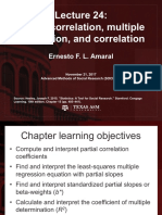 Partial Correlation, Multiple Regression, and Correlation: Ernesto F. L. Amaral
