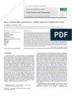 Effect of Dietary Fibre Enrichment On Selected Properties of Gluten-Free Bread, Sabanis 2009