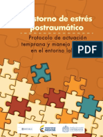 TRASTORNO de ESTROS POSTRAUMATICO Protocolo de Actuacion Temprana y Manejo de Casos en El Entorno Laboral