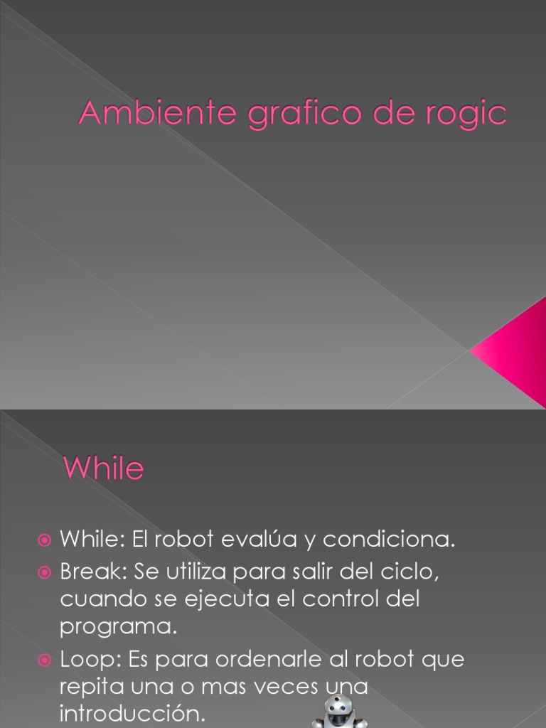 Comandos y Control del Robot Rogic | PDF