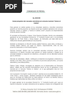 24-06-2019 Ganan Proyectos de 4 Escuelas Sonorenses en Concurso Nacional “Somos El Cambio”