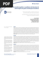 Perfi l sociodemográfico e acadêmico de discentes de enfermagem de quatro instituições brasileiras