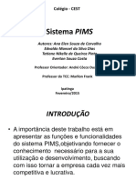 Sistema PIMS - Apresentação