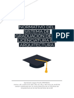 Normas graduación Arquitectura