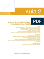 Aula 2 Espectrofotometria de Absorcao Molecular Na Regiao Do Uv Vis Elisangela de Andrade Passos PDF