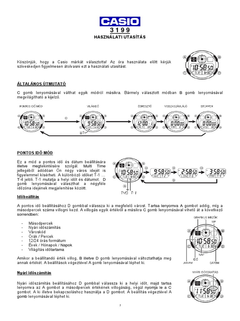 Casio 3199 PDF | PDF