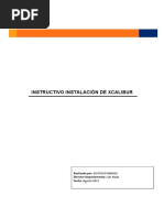 Instalación Xcalibur guía