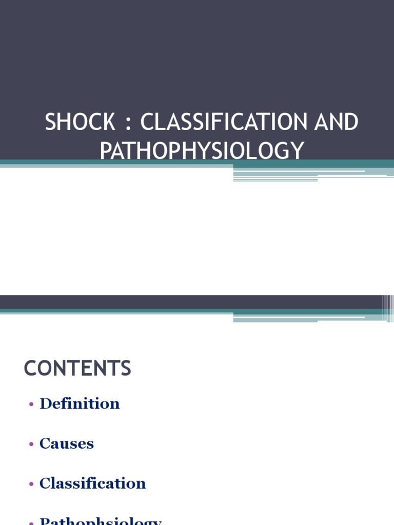 DEFINITION CLASSIFICATION ETIOLOGY AND PATHOPHYSIOLOGY OF SHOCK IN ADULTS PDF visual data 7