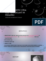 Hematopoietic Stem Cell Transplant in Pediatric