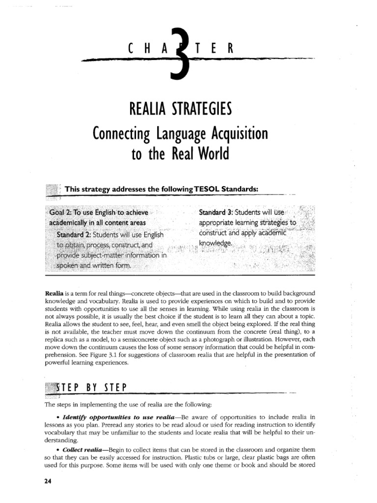 Chapter 3 - Realia Strategies PDF | PDF