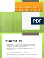 Wholesalers: Their Significance To Manufacturers and Retailers
