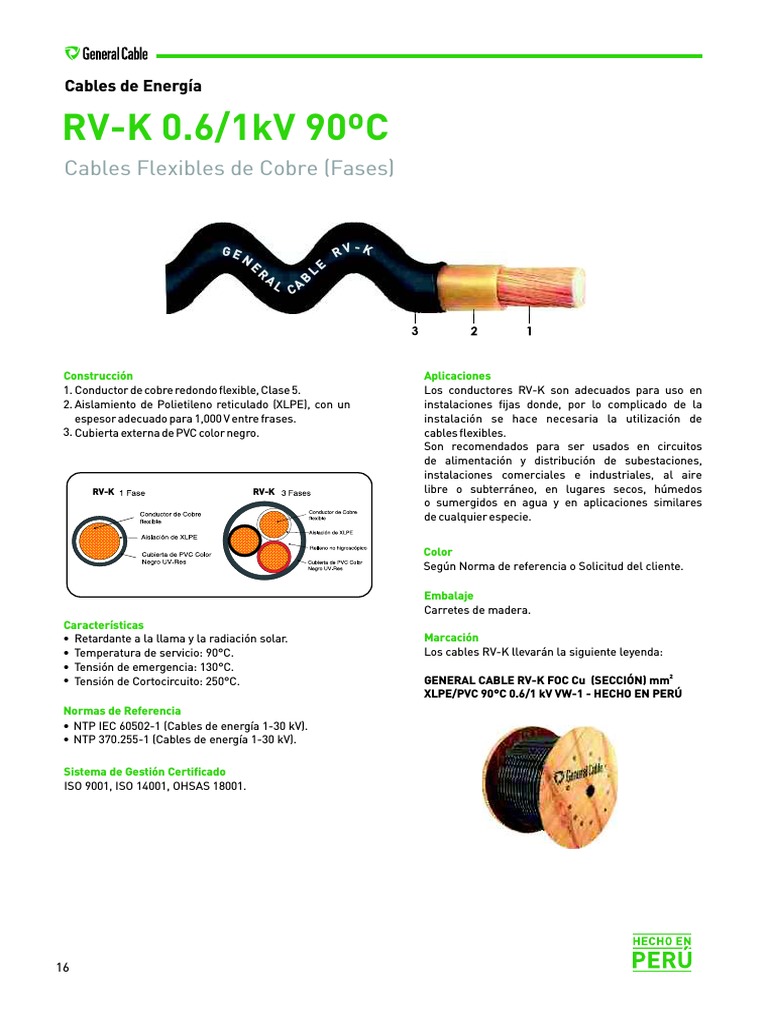 General Cable - Cable RV-K | PDF