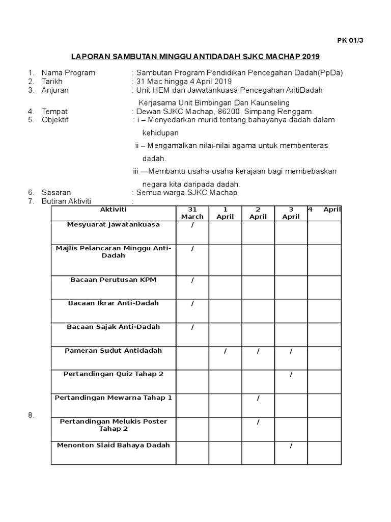 Program Antidadah Pdf
