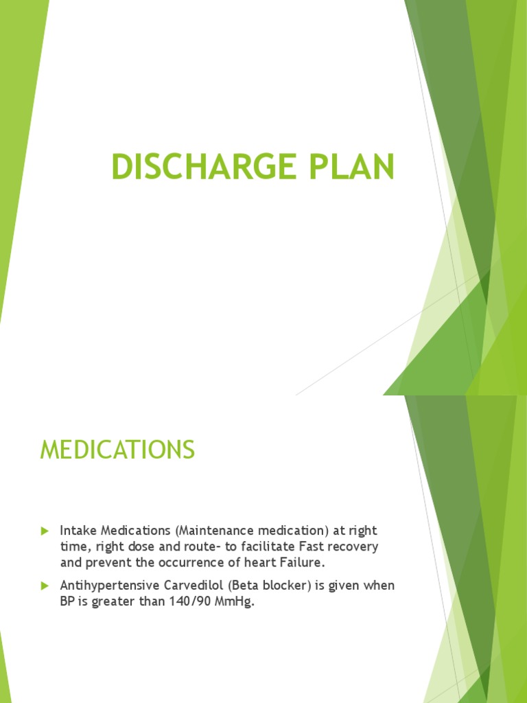 Heart Failure Discharge Plan Guide | PDF