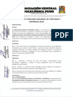 Bases Caporales y Tuntuna Concurso de Bloques 2019