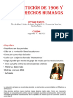 Constitución de 1906 y Los Derechos Humanos