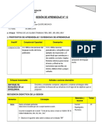 Comunicacion Sesión de Aprendizaje N 12 Version 93