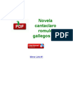 Novela Cantaclaro Romulo Gallegos PDF