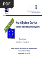 Aircraft Systems Overview: Greening of Secondary Power Systems