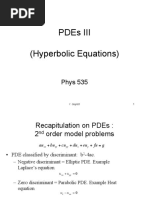 Pdes Iii (Hyperbolic Equations) : Phys 535