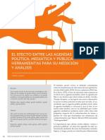 Medición del efecto de agenda entre la política, medios y público