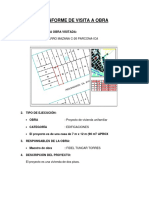 Informe de Visita A Obra