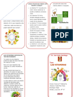 Triptico Las Vitaminas